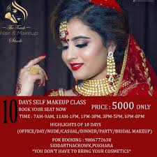 Please help her do the makeup, hair style and choose suitable wedding gowns. 10 Days Self Makeup And Hairstyle Class The Touch Hair Makeup Studio Facebook