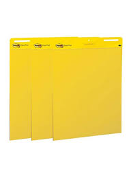 shop post it 3 piece flip chart paper set yellow online in egypt