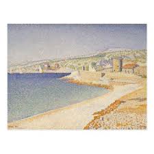 The Jetty At Cassis Postcard Zazzle Com Pointillism Georges Seurat Seurat