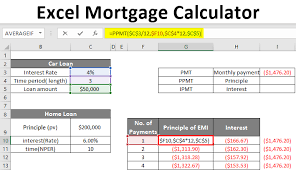 Excel Mortgage Calculator How To Calculate Loan Payments In Excel