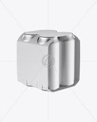 Download Carton Carrier W 4 Matte Metallic Cans Mockup Half Side View High Angle Shot In Can Mockups On Yellow Images Object Mockups High Angle Shot Matte Metallic High Angle PSD Mockup Templates