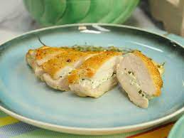 Goat Cheese And Herb Stuffed Chicken Breasts Recipe Food Network Recipes Goat Cheese Stuffed Chicken Recipes