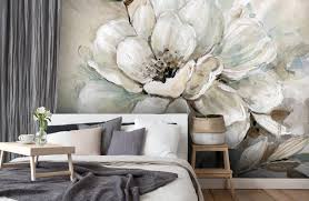 Made in the usa · super fast turnaround · peel & stick or prepasted Floral Wallpaper Flower Wall Murals Wallsauce Uk