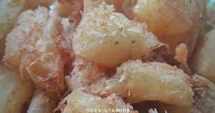 Kayanya kurang afdol gitu kl bikin kolak singkong tanpa pisang.hehehe.jadilah saya bikin singkong krispy ini.rasanya gurih2 manis.renyah diluar trus dalemnya lembut bgt. 229 Resep Singkong Goreng Empuk Krispi Enak Dan Sederhana Ala Rumahan Cookpad
