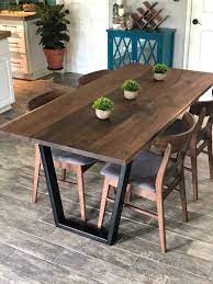 Vasagle dining table,kitchen table,sturdy steel frame,47.2 x 29.5 x 29.5 inches,for small apartment,dining room,office,easy assembly,industrial style,rustic brown and black ukdt076b01 190 $97.99 $ 97. Pin By Maria Fernanda Rodriguez Flore On Two Moose Design Shop Dinner Tables Furniture Metal Dining Table Modern Dining Table