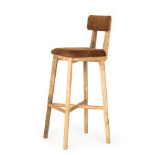 Acacia wood counter stools, 2 pack. High Wooden Bar Stools Restaurant Stools