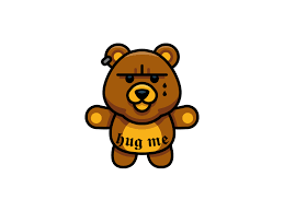 This is the gagsta bear , you better not be on his bad side ! Gangsta Bear The Gangster Bear