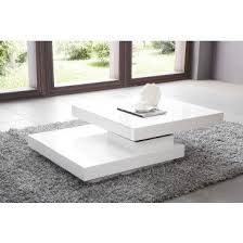 table basse carree a plateau pivotant design blanc laque table basse design table basse table basse laquee
