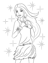 5.0 out of 5 stars. Printable Coloring Pages For Kids Barbie Drawing With Crayons