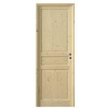 Bloc Porte Bois Sapin Charme H 204 X L 83 Cm Poussant Gauche Bloc Porte Porte Bois Porte Bois Massif