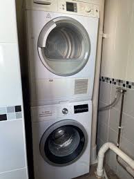 Bosch stackable washer and dryer for sale. Garage Sale Bosch Washing Machine 9kg Dryer 8kg Home Appliances Cleaning Laundry On Carousell