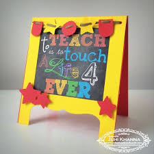 Class Teacher Birthday Card For Teacher Handmade Juhi S Handmade Cards Teachers Day Card Arts And Crafts For Kids Cards Handmade