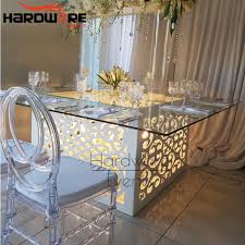 One of the handiest tools to have at your disposal is a fantastic table saw. China New Design Glass Top Wood Led Wedding Dining Table And Chair China Led Dining Table Restaurant Led Table