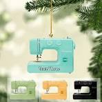 Amazon.com: Suseaz Adorno de Navidad personalizado para máquina de coser,  adorno de costura personalizado, adorno en forma de máquina de coser, ...