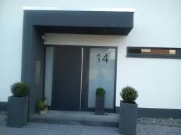 Uberdachter Eingang Haus Fassade Haus Minimalistisches Haus