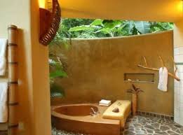 60 Badezimmerideen Fur Den Aussenbereich Aussenbad Badezimmerideen Asiatische Badezimmer