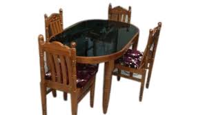 Starting from the size, design, which is no less important is the table material, are the things that we need to pay attention to when choosing a dining table. Wooden Glass Mirror Top Dining Table Set For Restaurant Rs 17000 Set Id 23270254330