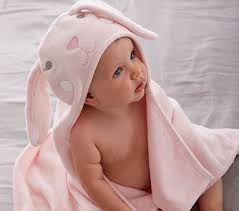 Two or three times a week is sufficient for a newborn. Bunny Baby Hooded Towels Pottery Barn Kids