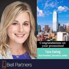 Join me in congratulating our newest promotion to VP, Tara Ewing, CAPS  Ewing. Tara is currently a Regional Director in Austin and will be joining  Orlala Icenberger, CCHP, in our Dallas office.