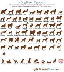 Personalized Dog Silhouette Stationery Dog Breed