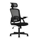 Mainstays Ergonomic Office Chair with Adjustable Headrest, Black ...