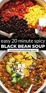 Spicy Black Bean Soup Recipe In 2020 Recipes Bean Recipes Healthy Recipes