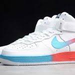 Air Force 1 White Black Blue Fury Latest Nike Air Force 1 High Neon Seoul Gradient White Blue Fury Ember Glow Cj0525 100 Nike Air Force Nike Air Force 1 High