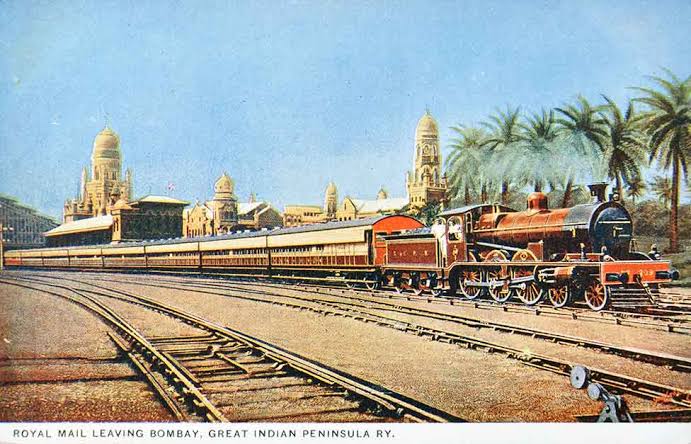 Passenger Trains Pulled By Steam Engines Bombay - 3 PCs 1900 - Past-India