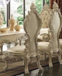 Hd 13012 Ivory Dining Set Homey Design Victorian European Classic Design Victorian Dining Sets Rococo Furniture Luxury Bedroom Design