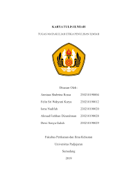 Wajib tahu sistematika penulisan karya ilmiah yang benar ilmusiana. Pdf Karya Tulis Ilmiah