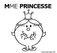 Coloriage monsieur madame mme tout va bien. Coloriage Mme Princesse Monsieur Madame Dessin Monsieur Madame A Imprimer