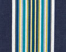 Popular Items For Navy And Yellow On Etsy Striped Upholstery Fabric Striped Upholstery Linen Drapery
