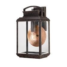 It features sturdy steel construction with multiple finish options and clear seeded glass. One Light Outdoor Lantern From The Byron Collection By Quoizel Brn8410ib