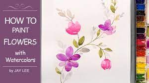 There are hundreds of easy watercolor painting ideas for beginners that you can try out without any hassle. How To Paint Simple Flowers In Watercolor Youtube