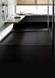 Browse our variety of shower bases and walls—give your bathroom the upgrade it needs Skinny Black Floor Level Shower Tray 75n Shower Tray Large Shower Trays Shower