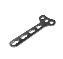 OEM 3.5mm Surgical Titanium Implant T-Plate Right-Angle Head 3 Holes Radius  Plates for Small Locking Fragment Plating System