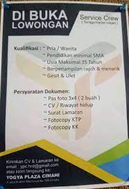 Hotel cari di antara 17.600+ lowongan kerja terbaru di indonesia dan di luar negeri gaji yang layak pekerjaan penuh waktu, sementara dan paruh waktu cepat & gratis pemberi kerja terbaik kerja: Lowongan Kerja Yogya Plaza Cimahi 2021