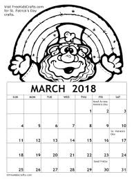 Lion carrying march calendar coloring page: 2018 Printable March Coloring Calendar