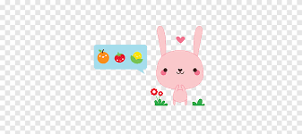 Ides de dessin de lapin imprimer galerie dimages 9482. Kawaii Personnage De Dessin Anime De Lapin Rose Png Pngegg