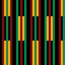 Black And Yellow Stripes Vertical Colorful Fabrics Digitally Printed By Spoonflower Green Dark Red Yellow Gold Vertical Stripes On Black Kente Cloth In 2020 Kente Cloth Africa Art Design Fabric
