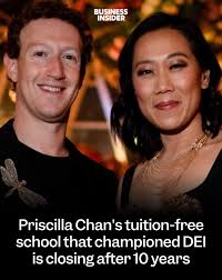 The tuition-free private school cofounded by Mark Zuckerberg's wife,  Priscilla Chan, is set to close at the end of the 2025-26 school year.  (Credit: Getty Images) #privateschool #markzuckerberg #priscillachan