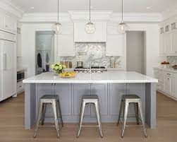 Gray And White Kitchens Houzz Gray And White Kitchen Two Tone Kitchen Cabinets Kitchen Design