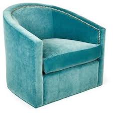 Georgia Swivel Chair Calypso Velvet Barrel Chair Swivel Glider Chair Swivel Club Chairs