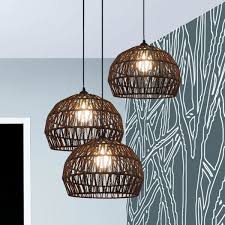 If the light fixture is hanging—and heavy—you'll also need: 3 Bulb Corridor Hanging Light Fixture With Domed Rattan Shade Black Suspended Lamp Pendant Lights Rattan Shades Modern Hanging Lights Hanging Light Fixtures