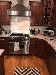 Look to less saturated purples with a gray or brown undertone as the best complement to brown cabinets or furniture. Wood Floor Colors That Go With Cherry Cabinets