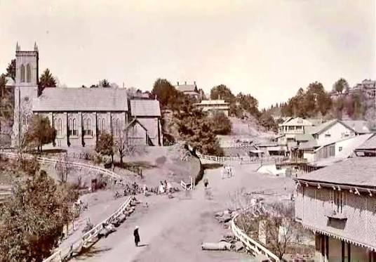Mall Road, Murree, 1920s! Now in Pakistan, this was identified as a hill station by Major James Abbott in 1847 and served as a sanatorium for British troops. It was the first