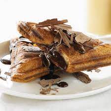 Hot Chocolate And Custard Jaffle Recipe Myfoodbook Recipe Cooking Recipes Desserts Desserts Sandwich Maker Recipes