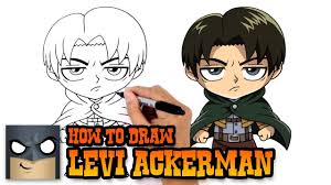 How To Draw Levi Ackerman Attack On Titan Drawing Lessons Drawings Chibi Marvel