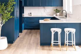 I like how the blue shaker kitchen cabinets complete the white walls. Classic Blue Is Also A Good Color For Kitchen Furniture Interior Magazine Leading Decoration Design All The Ideas To Decorate Your Home Perfectly