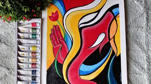 There are many easy abstract painting ideas to get you started though you may not be able to replicate them exactly and nor should you given that we are talking about abstracts here. Ganesha Abstract Painting Easy Technique For Beginners Modern Art Acrylic Painting Tutorial Youtube